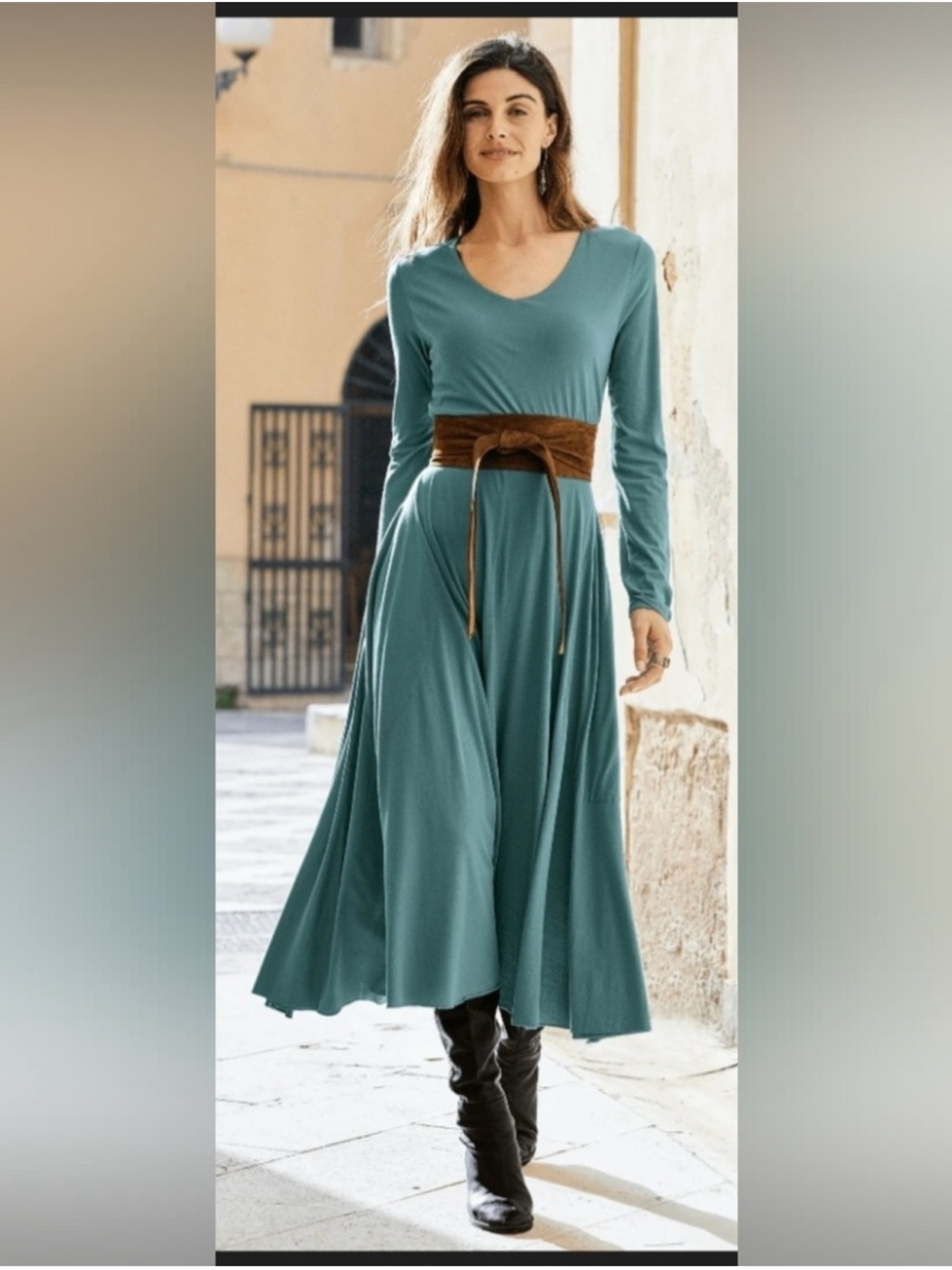 Peruvian Connection Rowan Midi Dress L NWT